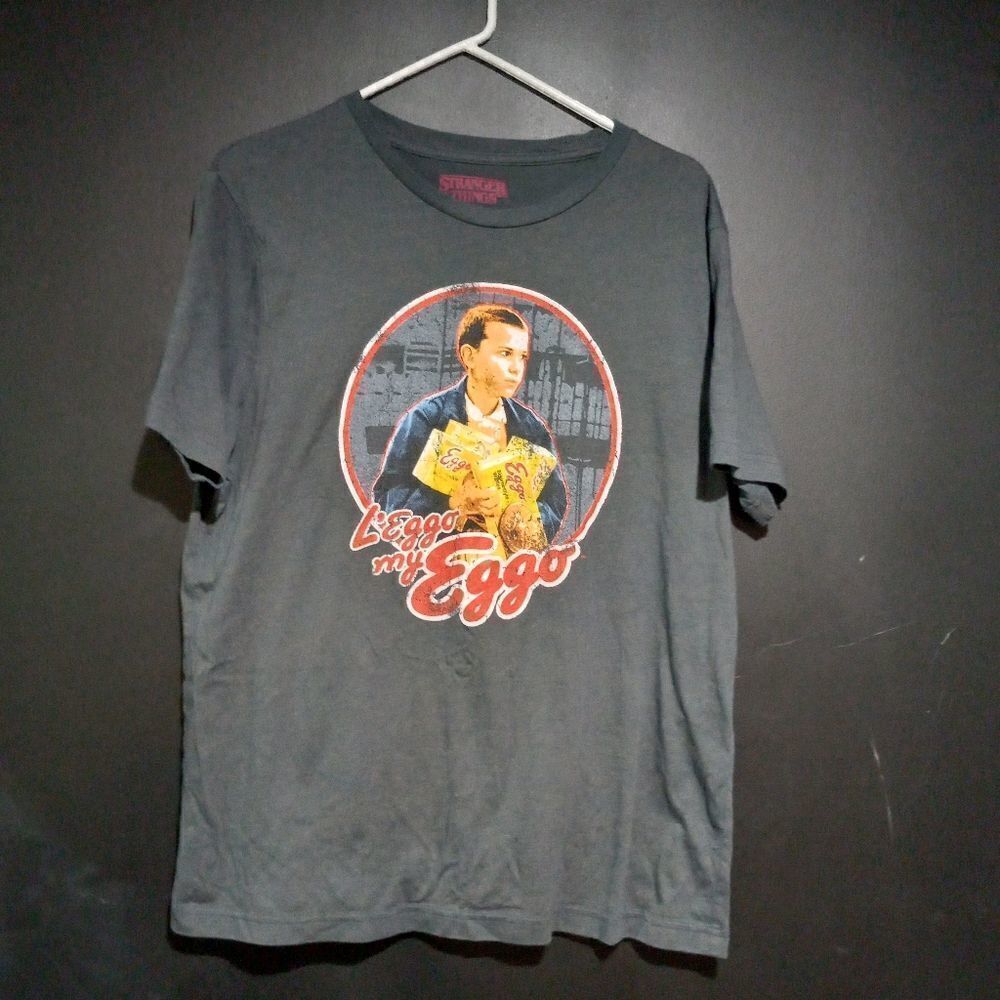 STRANGER THINGS (2017) Official Netflix Kellogg’s L'EGGO MY EGGO T-Shirt